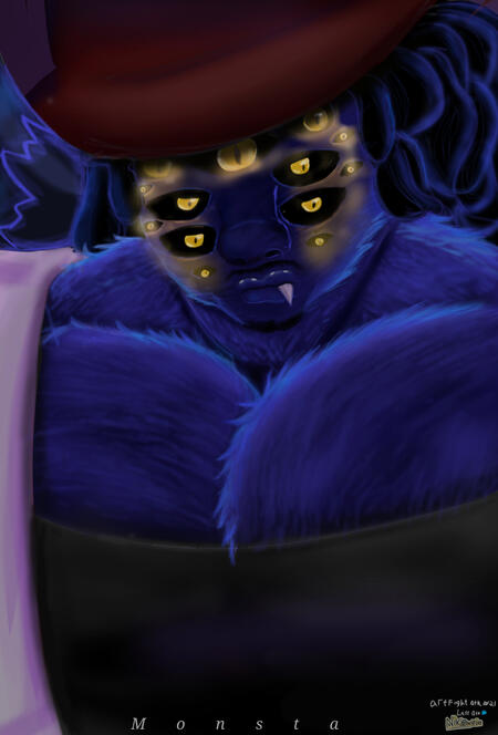 monsta art by me, char owned by AF : ThatVgirl_vee